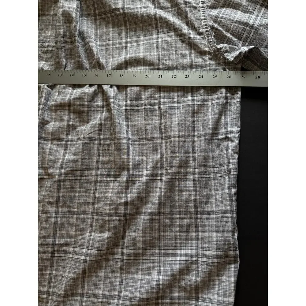 Panhandle Rough Stock Men’s XL Grey Plaid Long Sleeve Button Front Western Shirt - Picture 6 of 8
